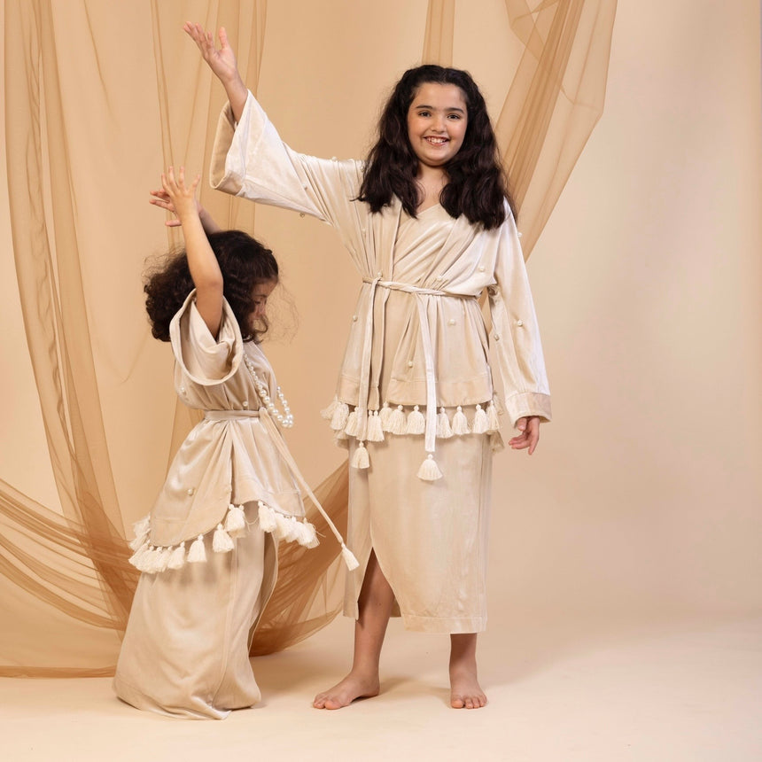 Kids Kimono light gold