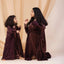 Kids Velvet Chantilly brown