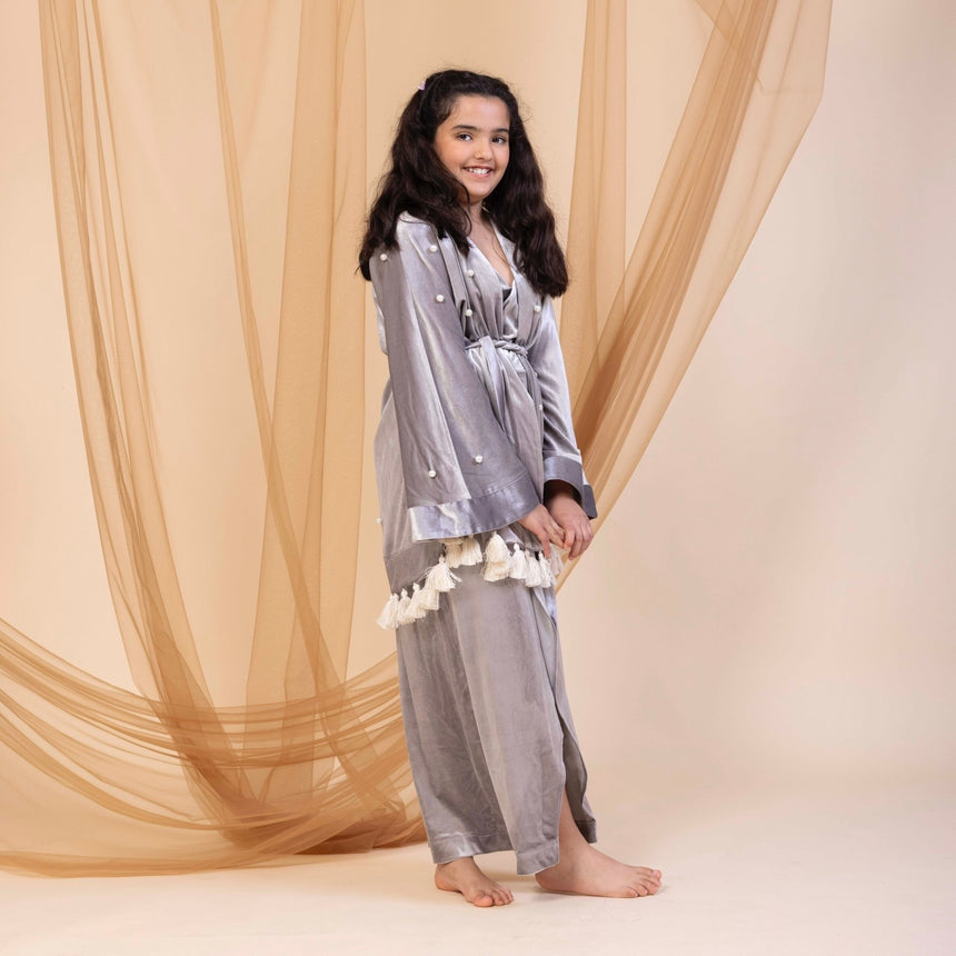 Kids Kimono Silver