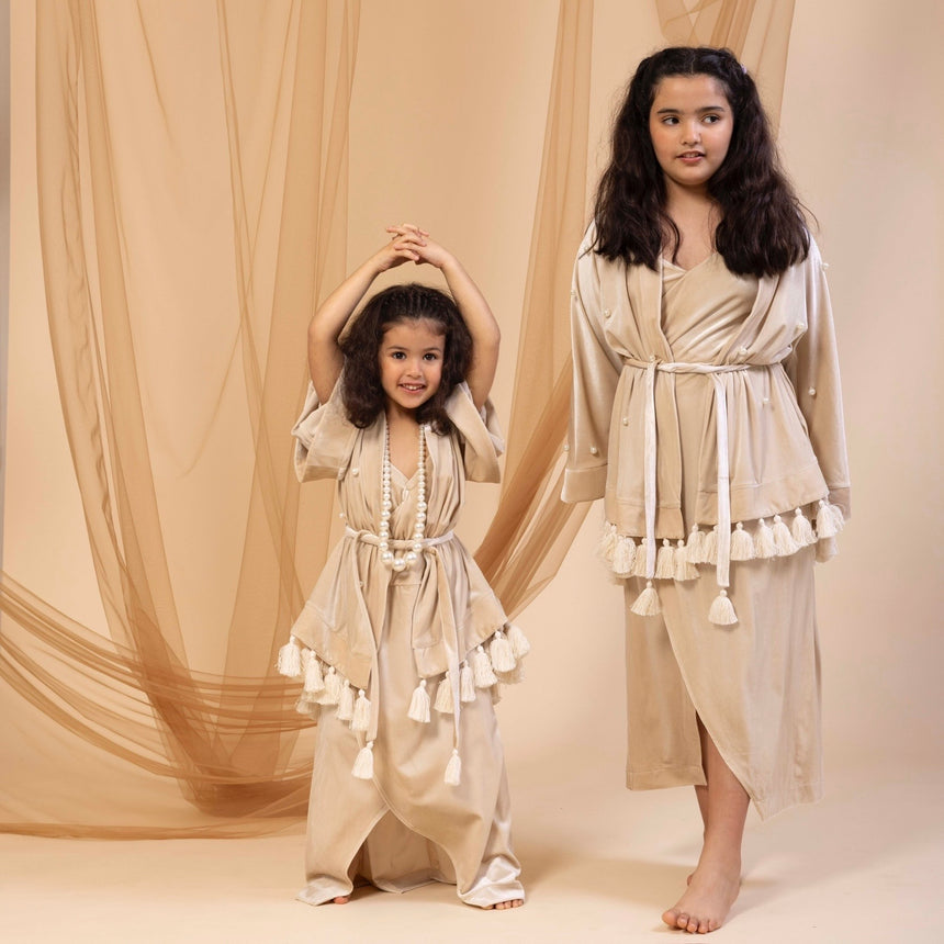 Kids Kimono light gold