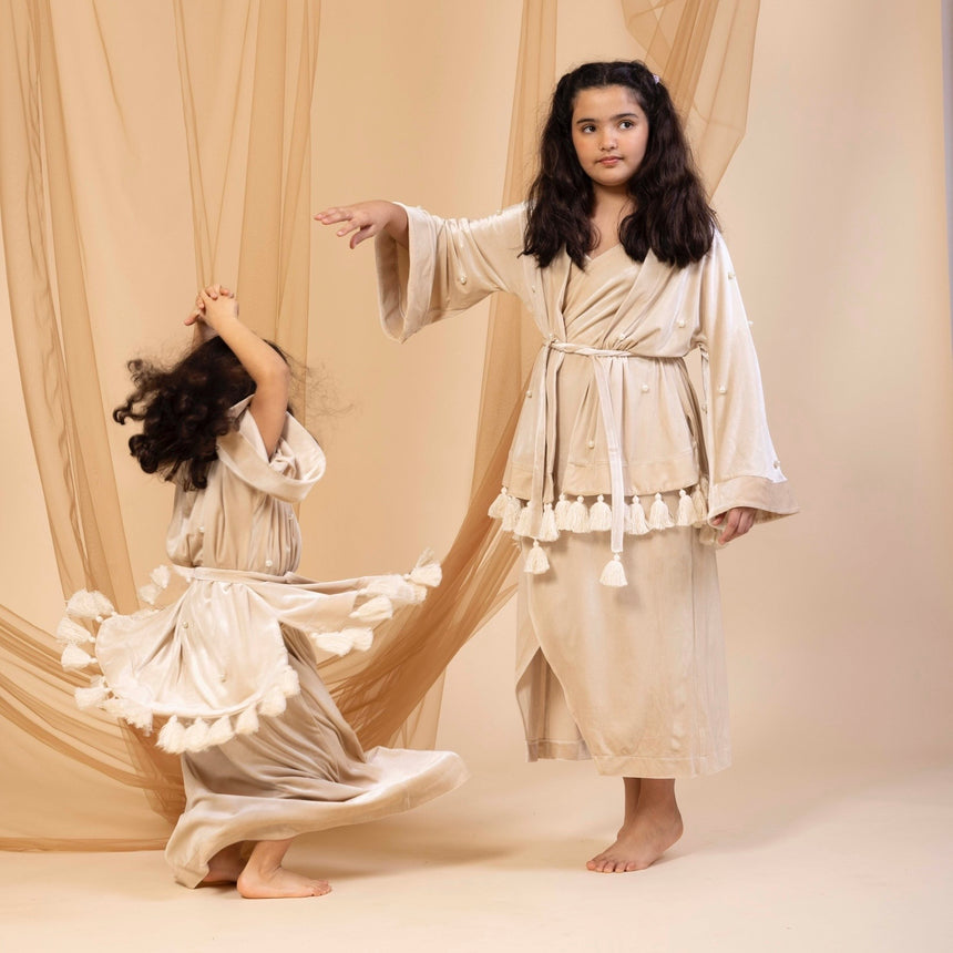 Kids Kimono light gold