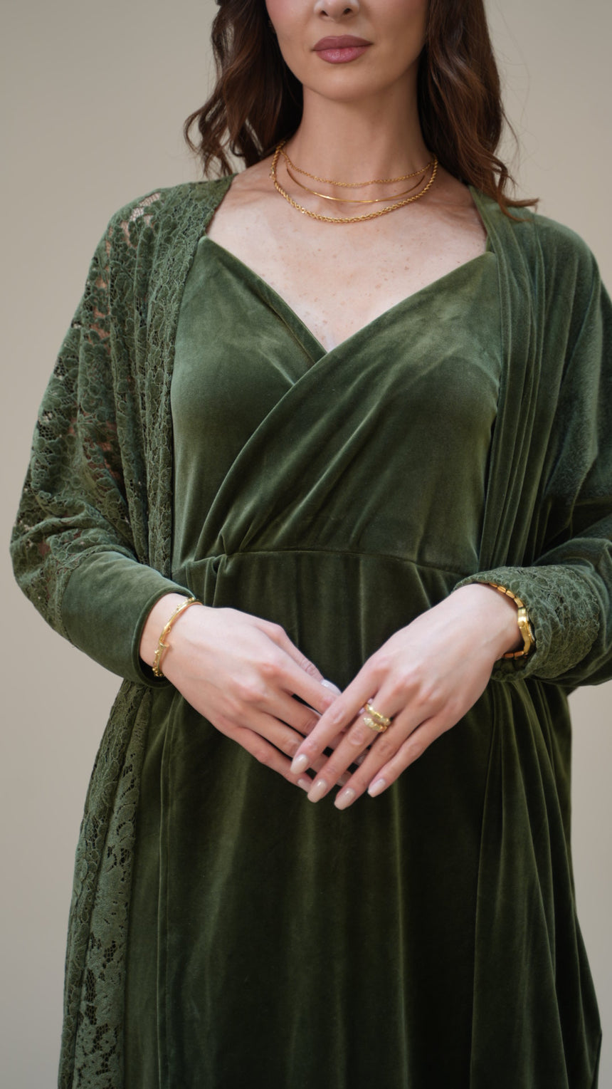 Velvet Chantilly Olive