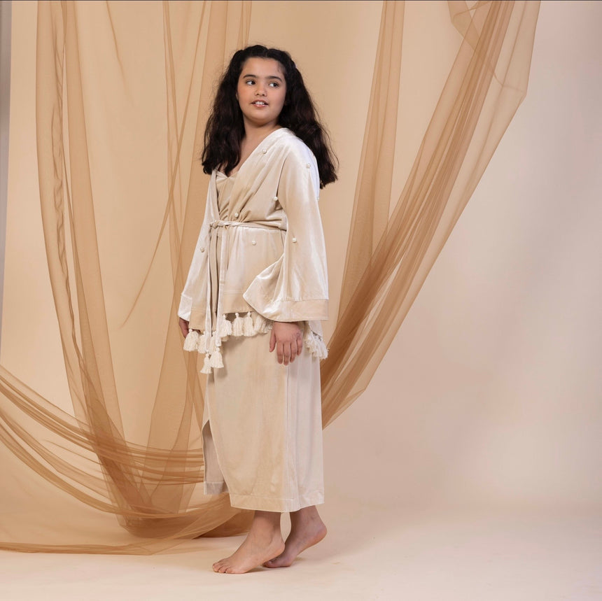 Kids Kimono light gold