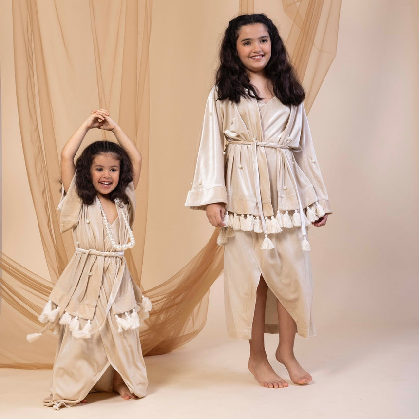 Kids Kimono light gold