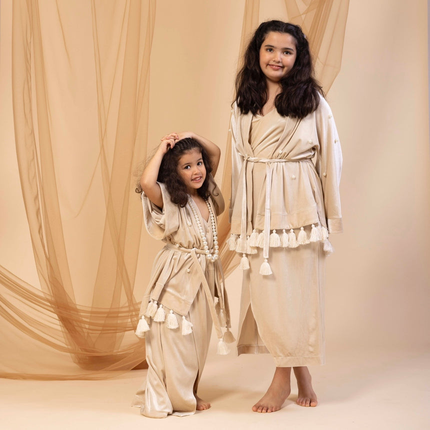 Kids Kimono light gold