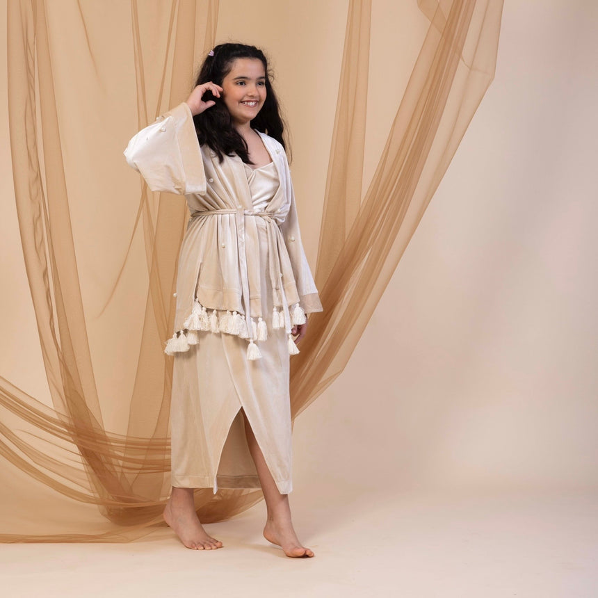 Kids Kimono light gold