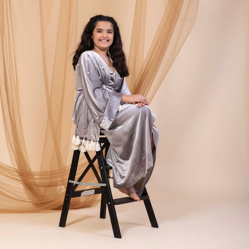 Kids Kimono Silver